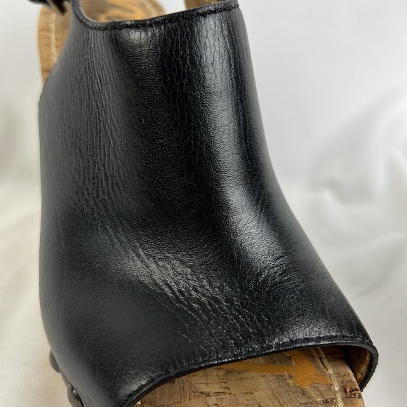 Black Sam Edelman Camilla Wedge with stud detail, sling back, size 9.5 - Picture 16 of 16